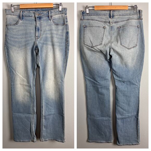 Old Navy Women 12 Wow Bootcut Jeans Mid Rise Stretch Light Wash Denim Y2K Casual - Picture 9 of 9